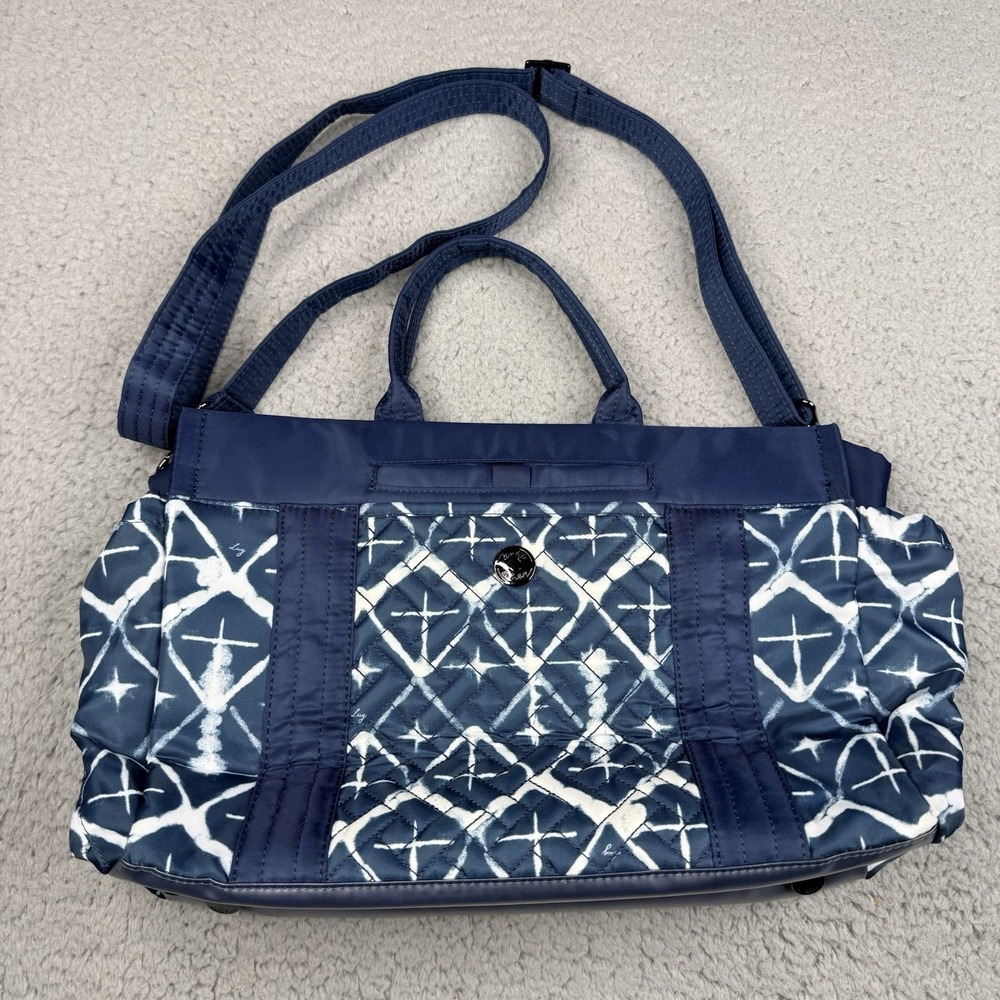 Lug Romper 2 Diamond Tote Bag Purse Blue White Crossbody Shoulder Bag